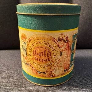 Vintage Washburn Crosby Co. Flour Tin (h)